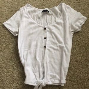 American Eagle Tie Blouse Semi Cropped